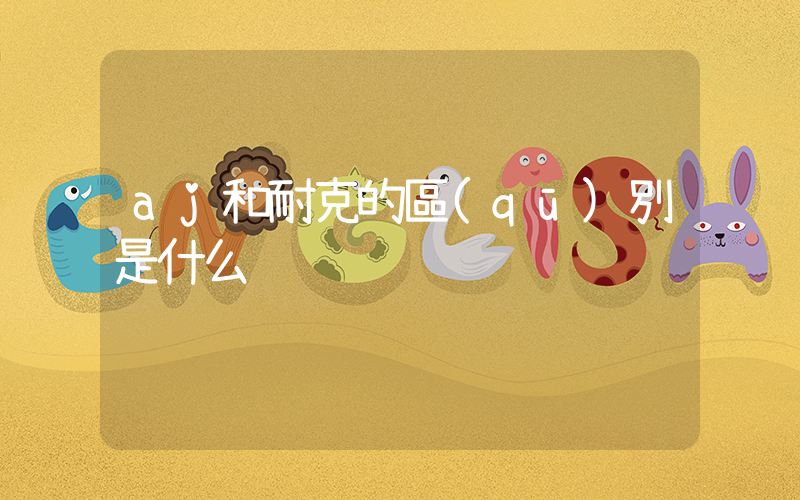 aj和耐克的區(qū)別是什么插圖