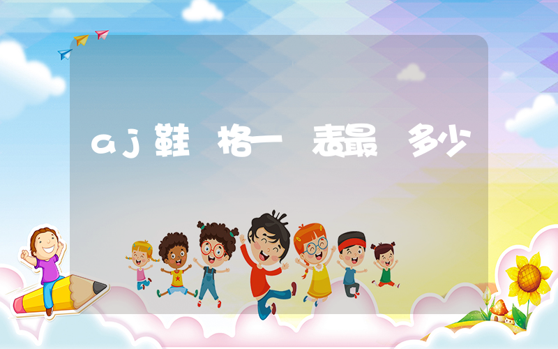 aj鞋價格一覽表最貴多少插圖