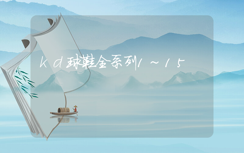 kd球鞋全系列1~15插圖