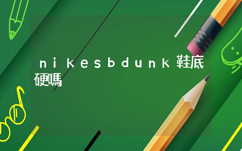 nikesbdunk鞋底硬嗎插圖