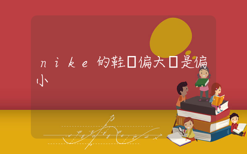 nike的鞋號偏大還是偏小插圖