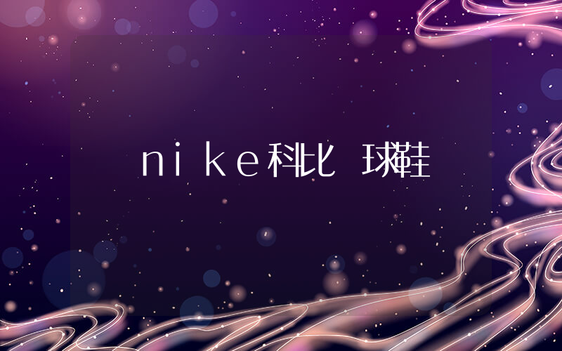 nike科比籃球鞋插圖