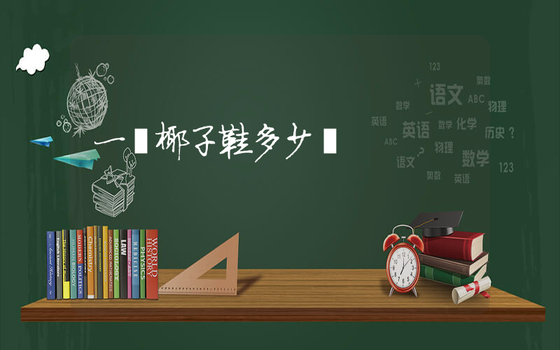 一雙椰子鞋多少錢插圖