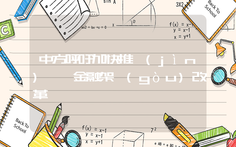 中方呼吁加快推進(jìn)國際金融架構(gòu)改革插圖