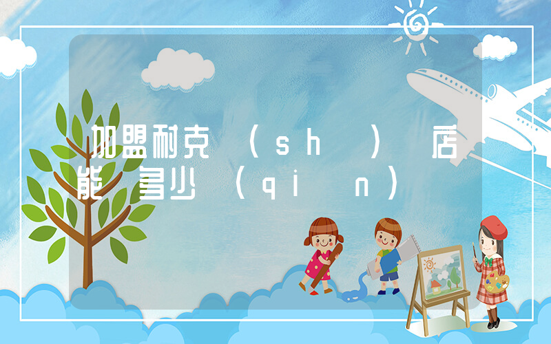加盟耐克實(shí)體店能賺多少錢(qián)插圖