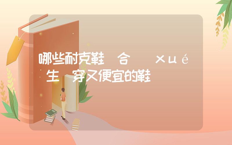 哪些耐克鞋適合學(xué)生黨穿又便宜的鞋插圖