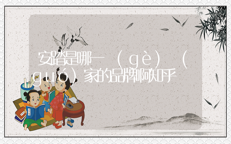 安踏是哪一個(gè)國(guó)家的品牌啊知乎插圖