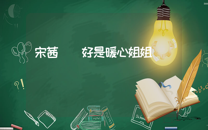 宋茜說陳好是暖心姐姐插圖