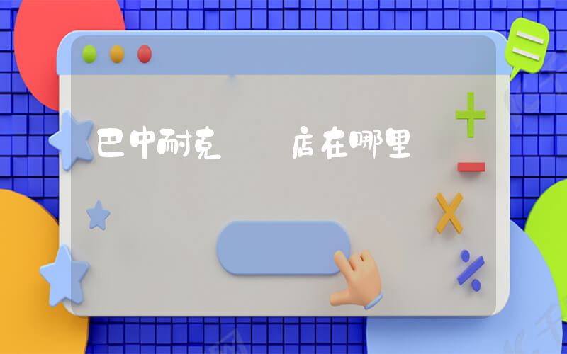 巴中耐克專賣店在哪里插圖