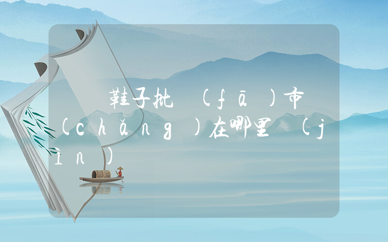 廈門鞋子批發(fā)市場(chǎng)在哪里進(jìn)貨插圖