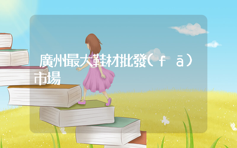 廣州最大鞋材批發(fā)市場插圖