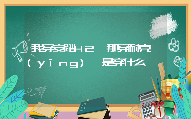 我穿安踏42碼那穿耐克應(yīng)該是穿什么碼插圖