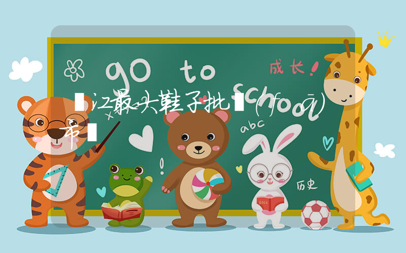 晉江最大鞋子批發(fā)市場插圖
