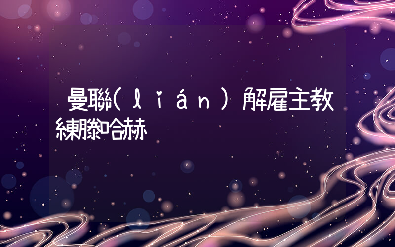 曼聯(lián)解雇主教練滕哈赫插圖