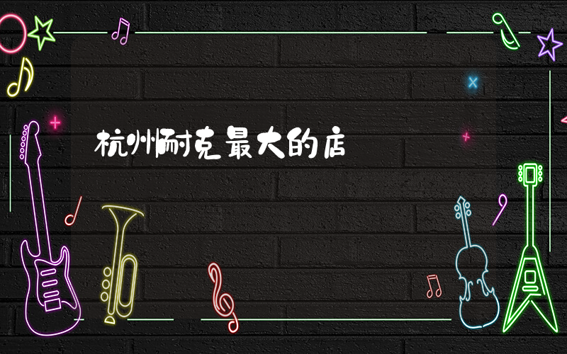 杭州耐克最大的店插圖