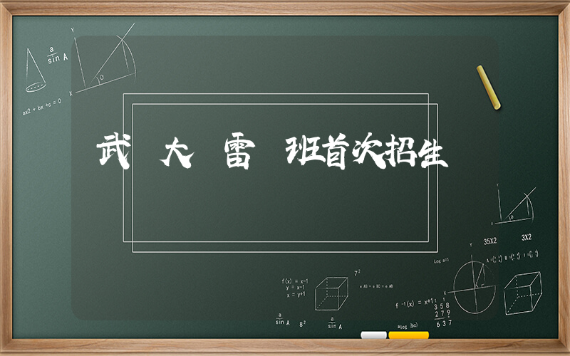 武漢大學雷軍班首次招生插圖