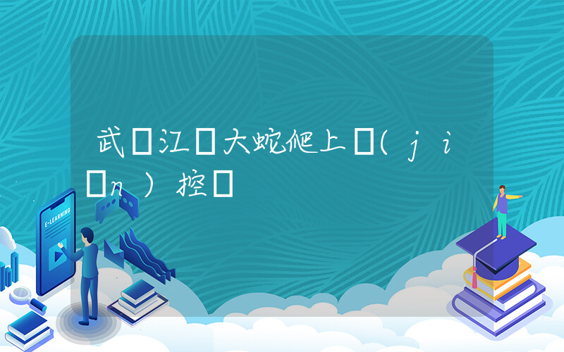 武漢江灘大蛇爬上監(jiān)控桿插圖