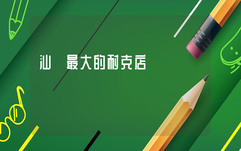 汕頭最大的耐克店插圖