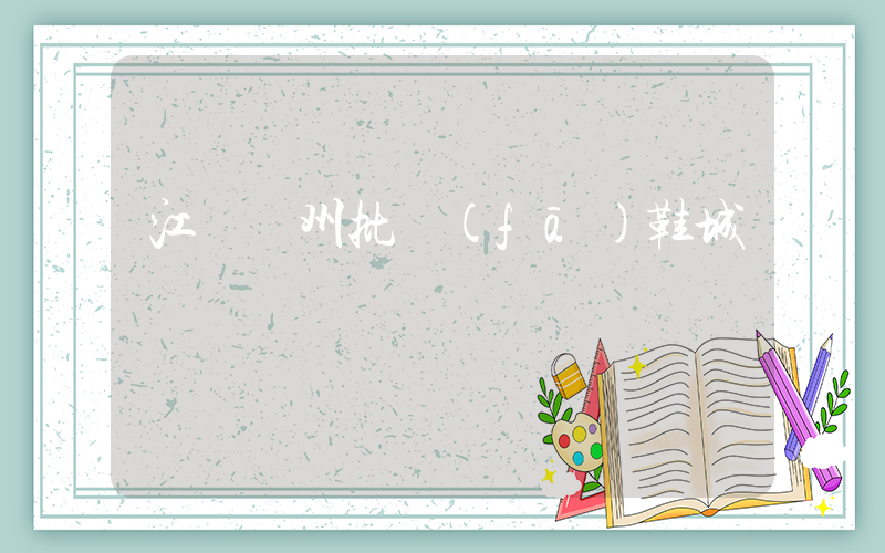 江蘇蘇州批發(fā)鞋城插圖