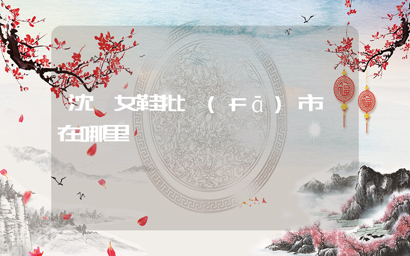 沈陽女鞋批發(fā)市場在哪里插圖