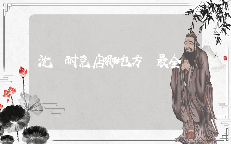 沈陽耐克店哪地方貨最全插圖