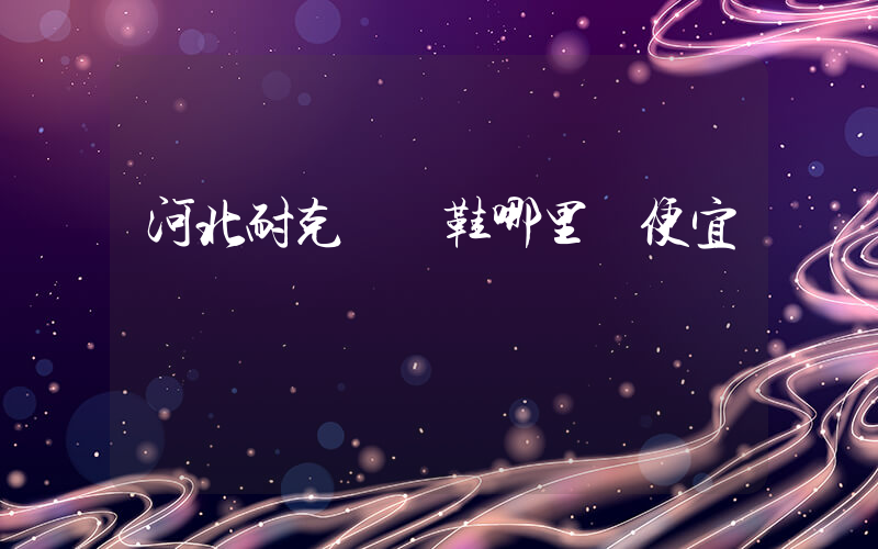 河北耐克運動鞋哪里買便宜插圖