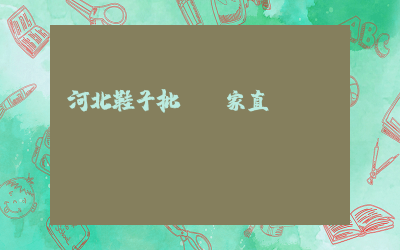 河北鞋子批發廠家直銷插圖