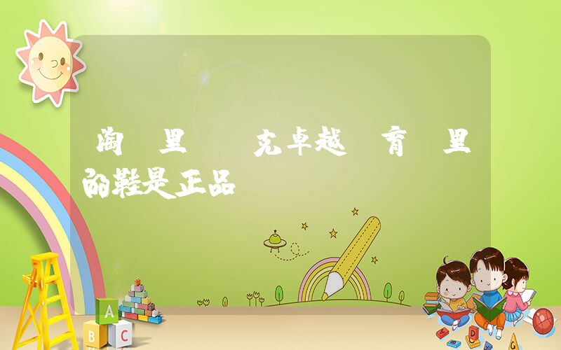 淘寶里“耐克卓越體育”里的鞋是正品嗎？插圖