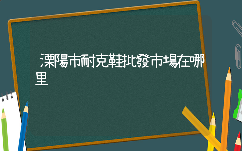 溧陽市耐克鞋批發市場在哪里插圖