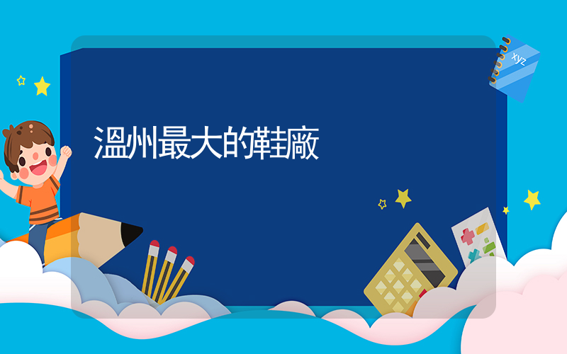 溫州最大的鞋廠插圖