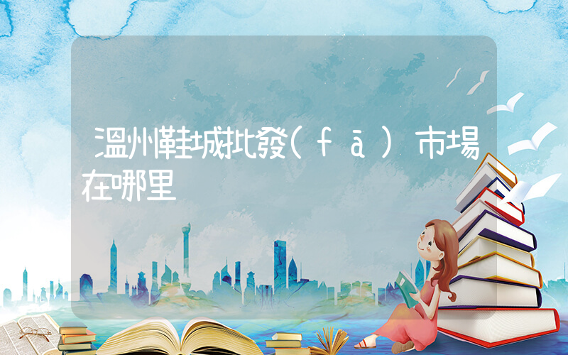 溫州鞋城批發(fā)市場在哪里插圖