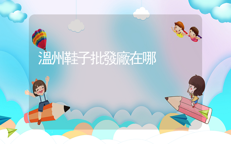 溫州鞋子批發廠在哪插圖