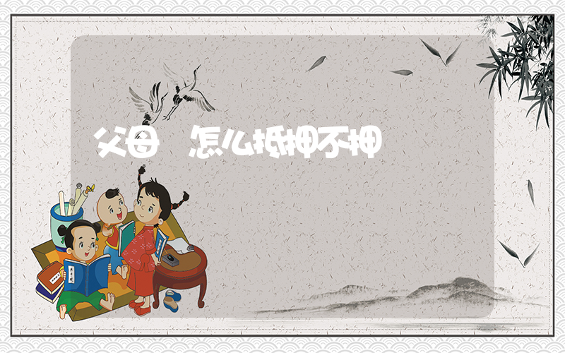父母車怎么抵押不押車插圖