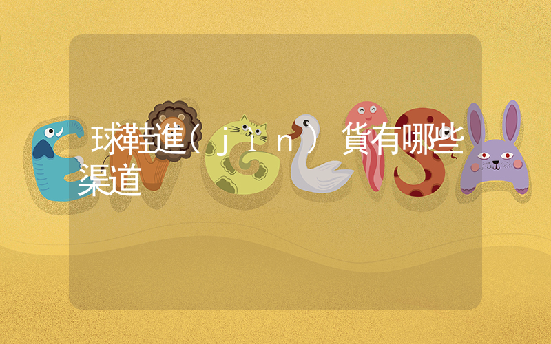 球鞋進(jìn)貨有哪些渠道插圖