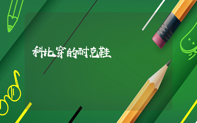 科比穿的耐克鞋插圖