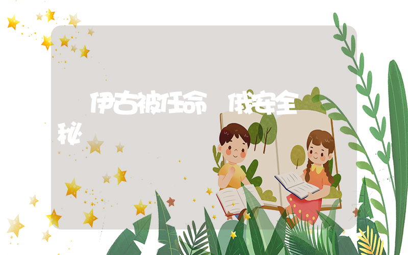 紹伊古被任命為俄安全會議秘書插圖