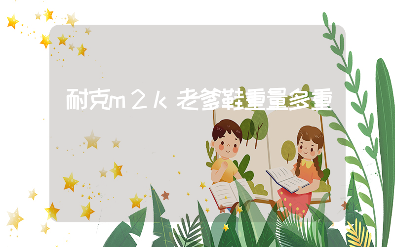 耐克m2k老爹鞋重量多重插圖