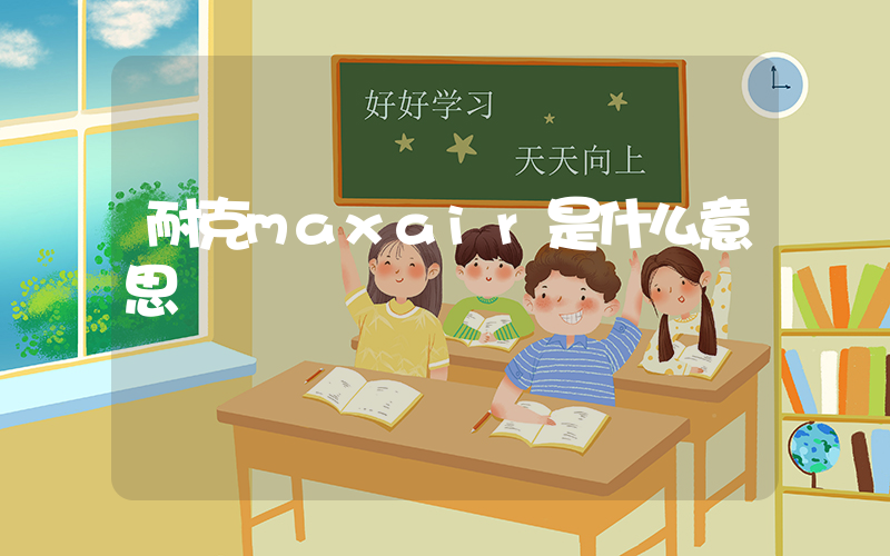 耐克maxair是什么意思插圖