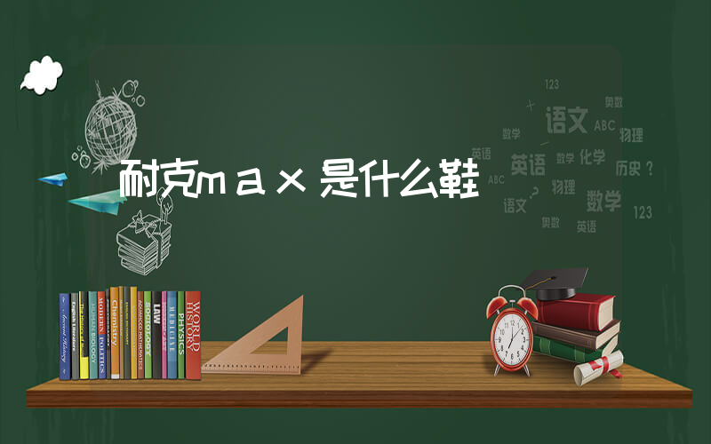 耐克max是什么鞋插圖