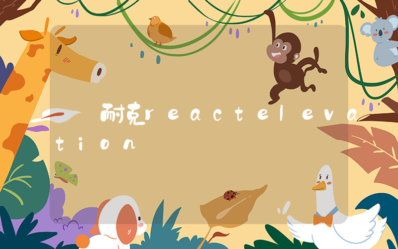 耐克reactelevation插圖