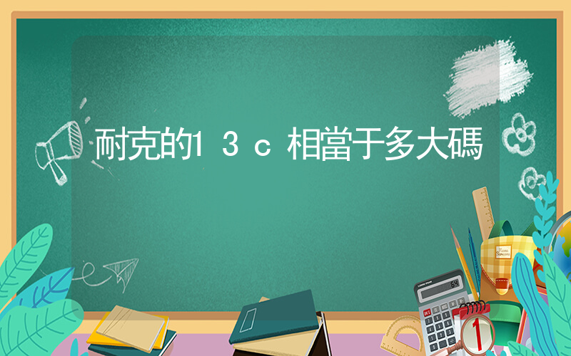 耐克的13c相當于多大碼插圖