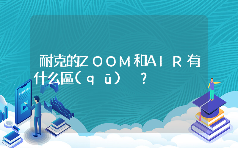 耐克的ZOOM和AIR有什么區(qū)別？插圖