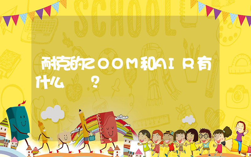 耐克的ZOOM和AIR有什么區別？插圖