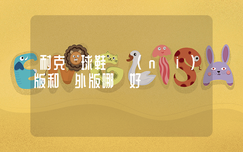 耐克籃球鞋國內(nèi)版和國外版哪個好插圖