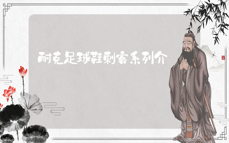 耐克足球鞋刺客系列介紹插圖