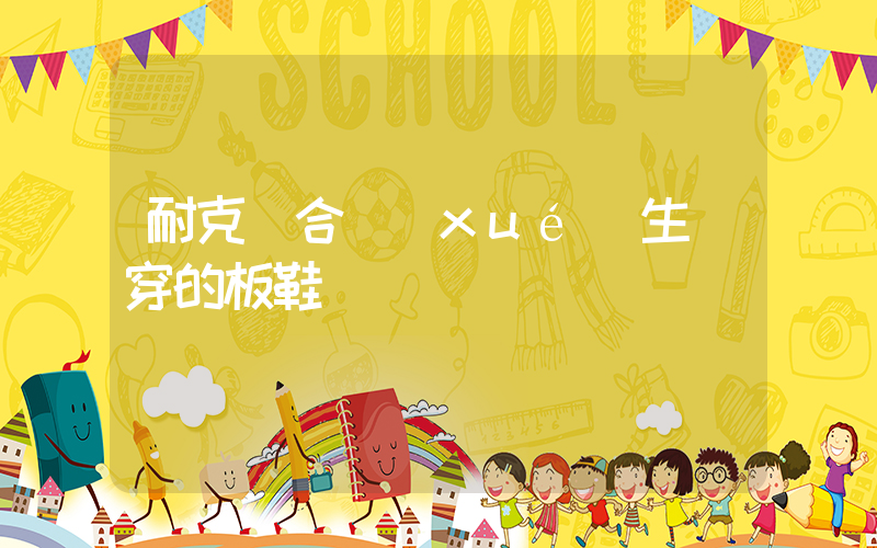 耐克適合學(xué)生黨穿的板鞋插圖