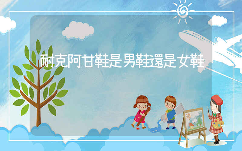 耐克阿甘鞋是男鞋還是女鞋插圖