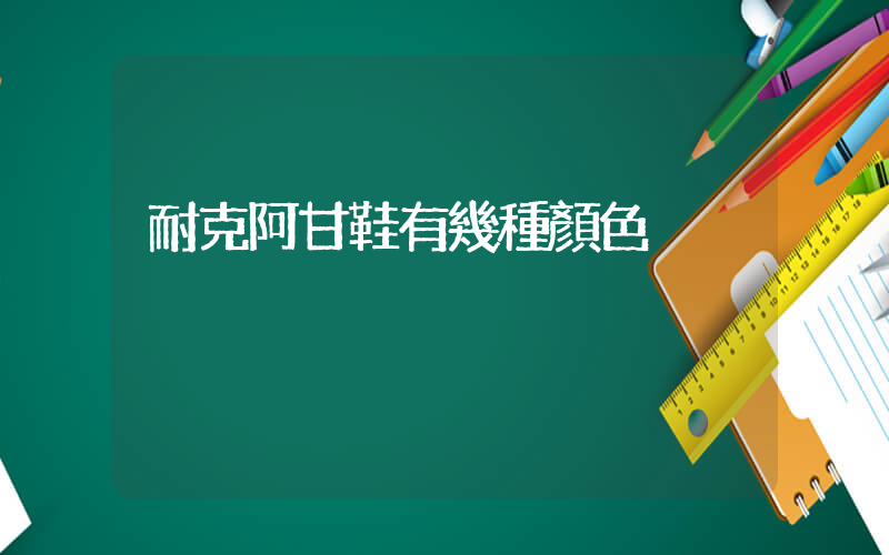 耐克阿甘鞋有幾種顏色插圖