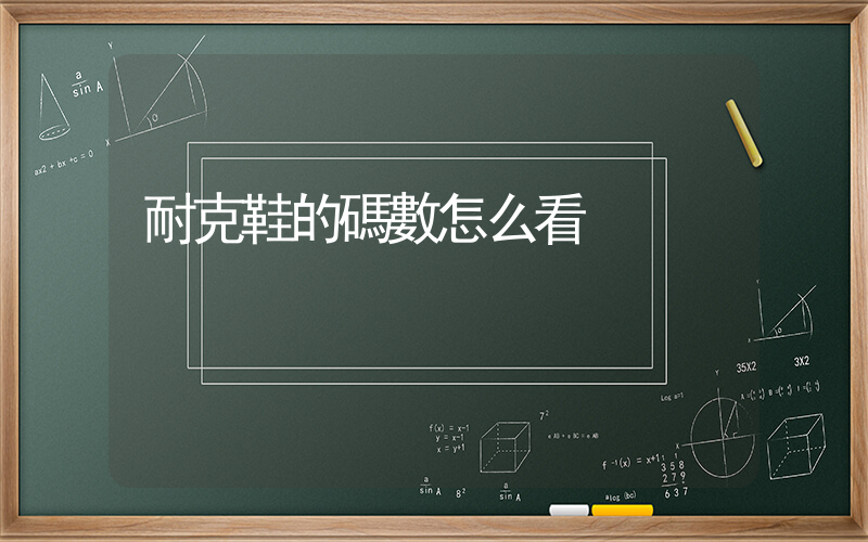耐克鞋的碼數怎么看插圖