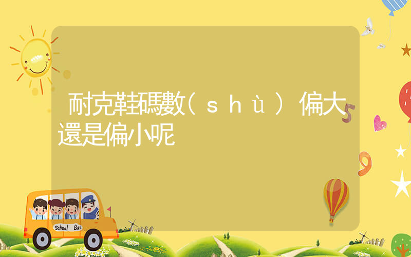 耐克鞋碼數(shù)偏大還是偏小呢插圖